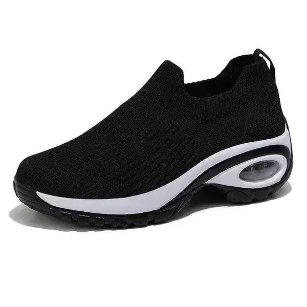 Mesh Air Cushion Platform Sneakers for Women | Fashion Slip-On Comfort Shoes
