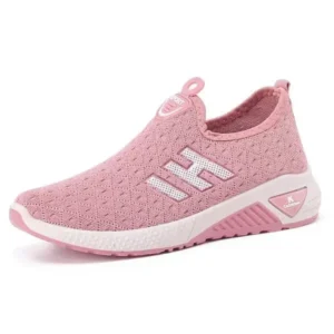 Ramboappliance Women Fashion Fly Woven Breathable Casual Sneakers