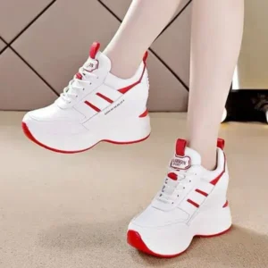 Ramboappliance Women Fashion Platform Lace-Up Sneakers