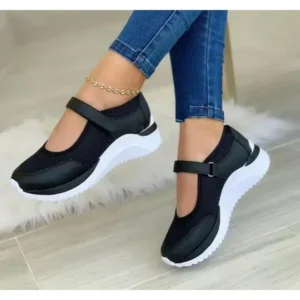 Ramboappliance Casual Velcro Platform Plus Size Mesh Sneakers