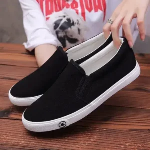 Ramboappliance Men'S Casual Solid Color Wear-Resistant Canvas Shoes