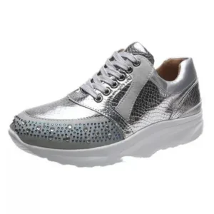 Ramboappliance Women Fashion Rhinestones Sneakers