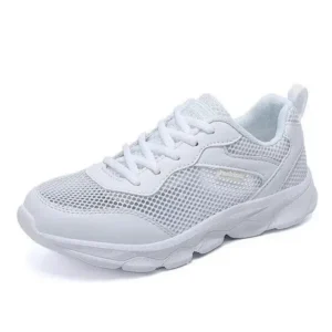 Ramboappliance Women Fashion Sports Lace Up Design Mesh Breathable Sneakers