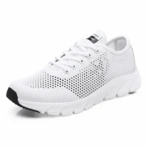 Ramboappliance Women Fashion Sports Lace Up Hollow Design Mesh Breathable Sneakers