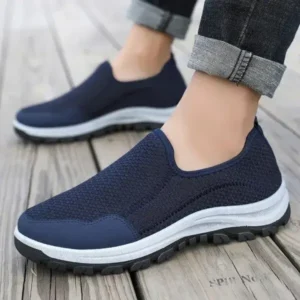 Ramboappliance Men Fashion Fall Casual Comfortable Lightweight Flyknit Breathable Mesh Loose Sneakers