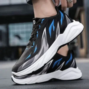 Ramboappliance Men Fashion Color Matching Breathable Running Sneakers