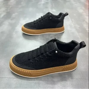 Ramboappliance Men Fashion Suede Thick Sole Non-Slip Breathable Sneakers