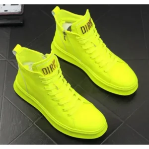 Ramboappliance Men'S Fashion Bright Color High-Top Sneakers