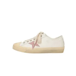 Ramboappliance Women Fashion Casual Lace-Up Pink Star Sneakers