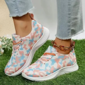 Ramboappliance Summer Women Fashion Breathable Casual Colorful Printed Sneakers