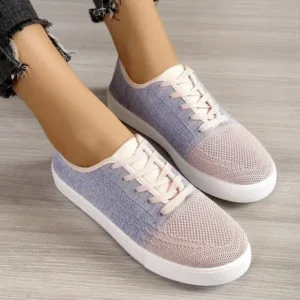 Ramboappliance Summer Women Fashion Casual Fly-Woven Mesh Breathable Sneakers