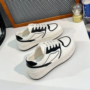 Ramboappliance Women Fashion Platform Lace-Up Sneakers