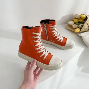 Ramboappliance Orange Up Platform High Top Casual Shoes