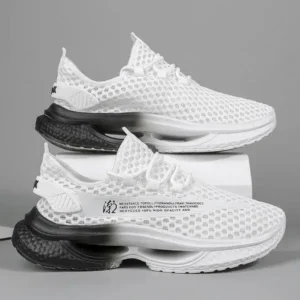 Ramboappliance Men Fashion Breathable Hollow Mesh Sneakers