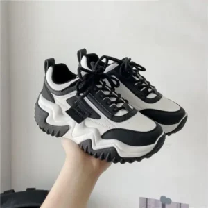 Ramboappliance Women Fashion Solid Color Platform Casual Sneakers